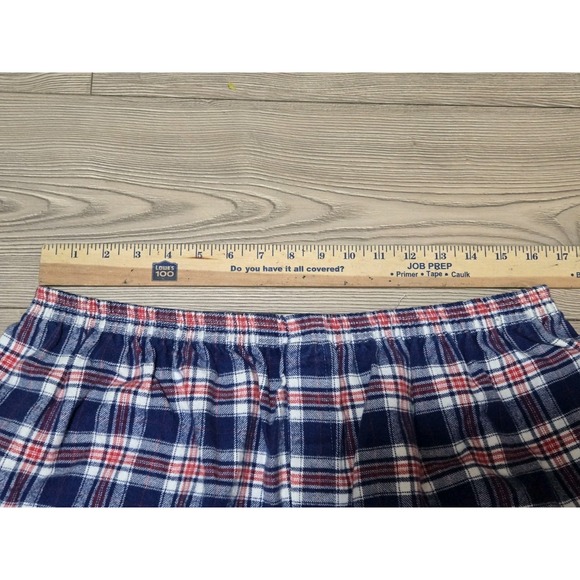 The Vermont Flannel Co. Plaid Flannel Shorts Mens Large Multicolor USA Elastic - Picture 3 of 6